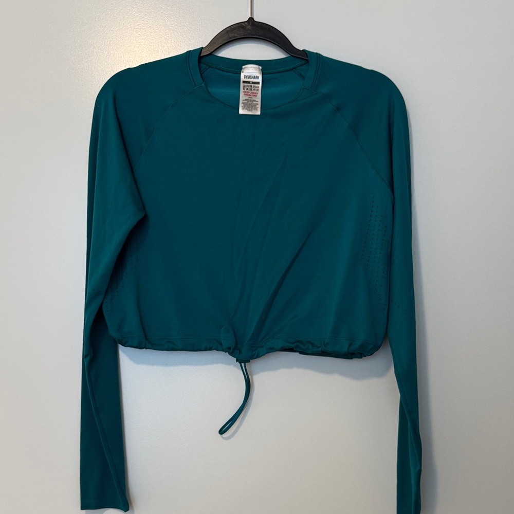 Gymshark Teal Long Sleeve Women's Top